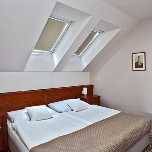 Apartman s klimatizací se sprchou s manželskou postelí s 1 ložnicí (s možností přistýlky)