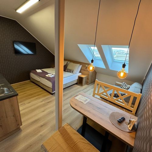 Apartman s manželskou postelí s 1 ložnicí (s možností přistýlky)