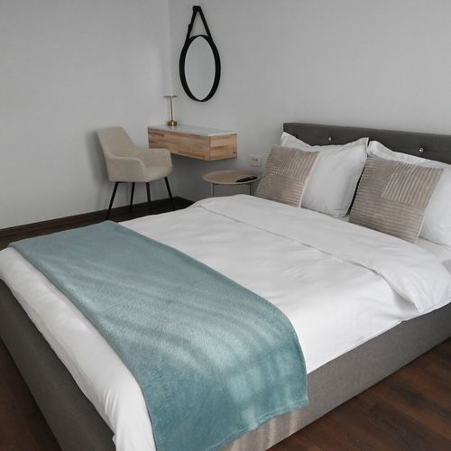 Apartament 4-osobowy na piętrze z widokiem na góry z 2 pomieszczeniami sypialnianymi