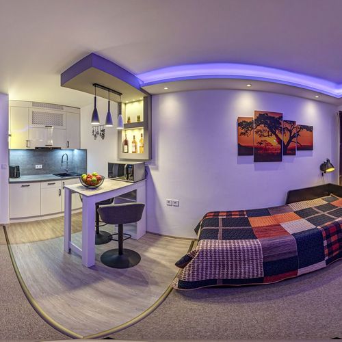 Apartament 2-osobowy Studio z własną kuchnią z 1 pomieszczeniem sypialnianym (możliwa dostawka)