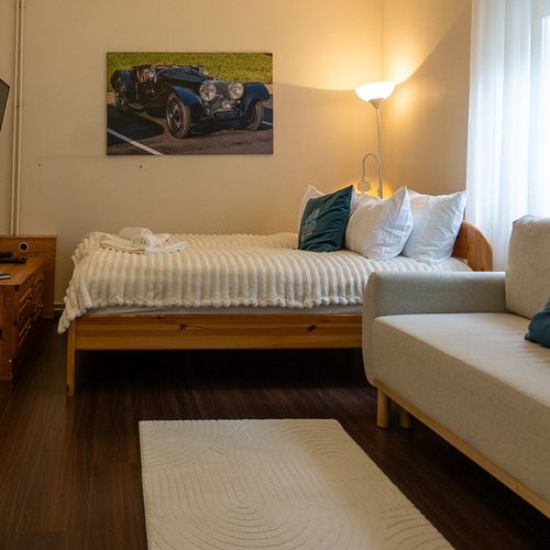 Suita design cu vedere spre grădină cu 2 camere pentru 6 pers.