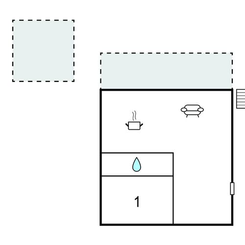 Apartman (jako celek) s manželskou postelí