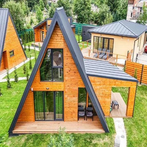 Cabană întreaga unitate cu vedere spre grădină pentru 4 pers. (se inchirieaza doar integral)