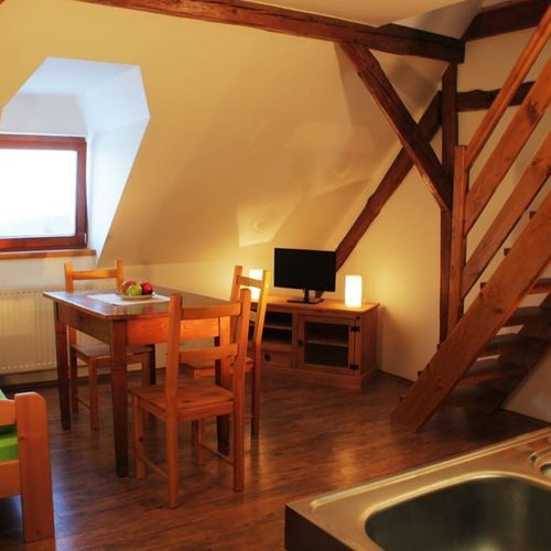 Economy Apartman pro 2 os. s 1 ložnicí v podkroví (s možností přistýlky)