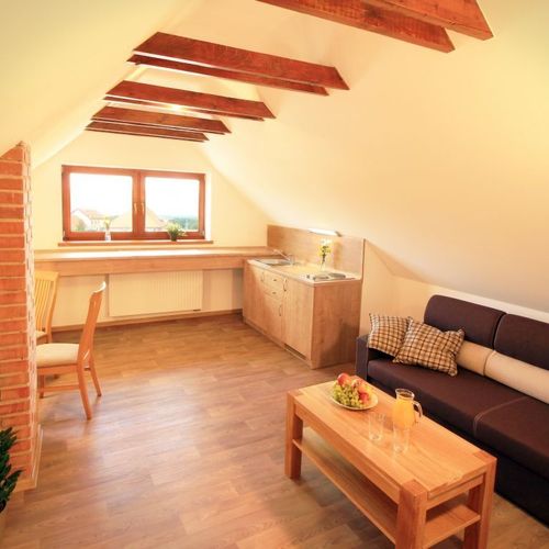 Standard Apartman pro 2 os. s 1 ložnicí v podkroví (s možností přistýlky)
