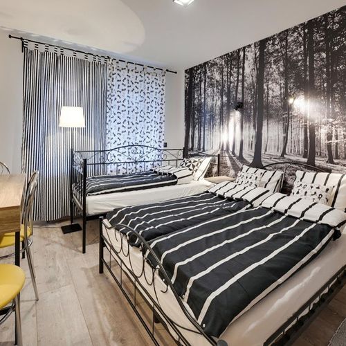 Apartman s terasou se společnou kuchyňkou pro 5 os. se 2 ložnicemi