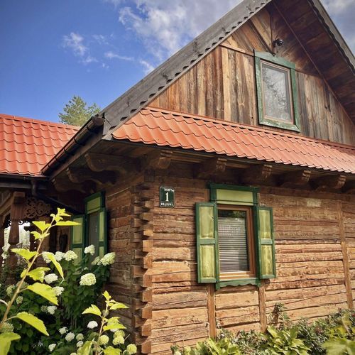 Cabană familial(ă) cu vedere spre pădure pentru 4 pers. (se inchirieaza doar integral) (se poate solicita pat suplimentar)