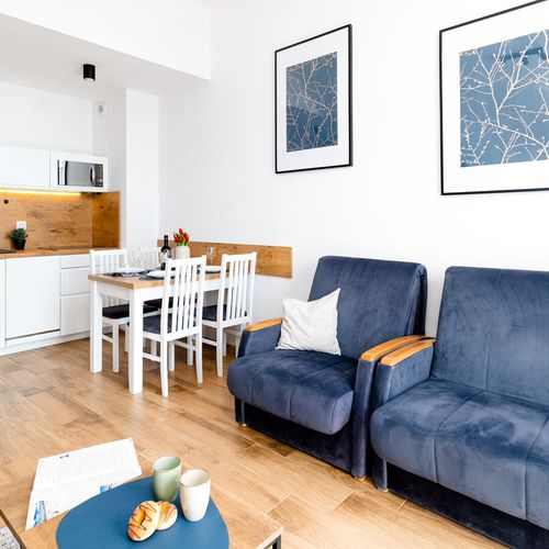 Apartament design la etaj cu 1 camera pentru 2 pers.