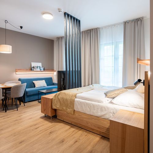 Studio  Apartman s manželskou postelí s 1 ložnicí (s možností přistýlky)