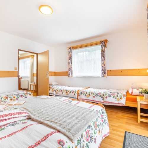 Apartament la etaj cu vedere spre munte cu 1 camera pentru 5 pers.