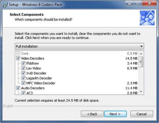Windows 8 Codec Pack 2.1.9 - dobreprogramy