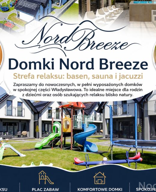  Domki Nord Breeze z podgrzewanym basenem i jacuzzi