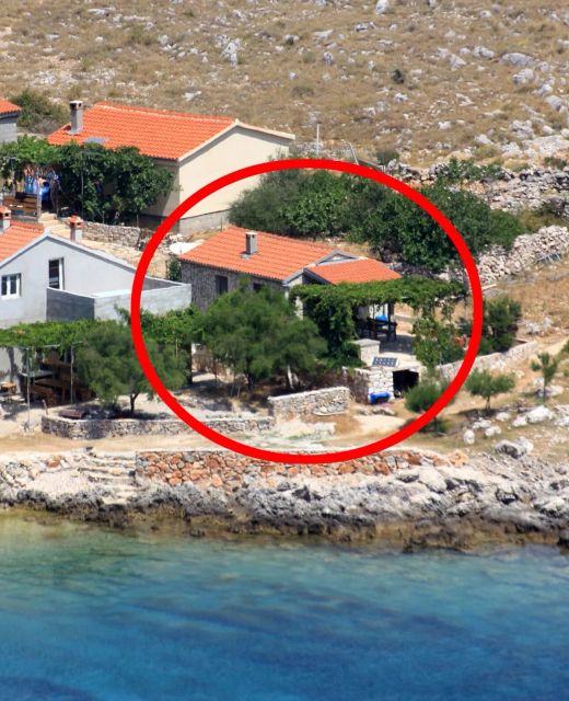 Secluded Fisherman's Cottage Cove Statival, Kornati - 8164 Statival
