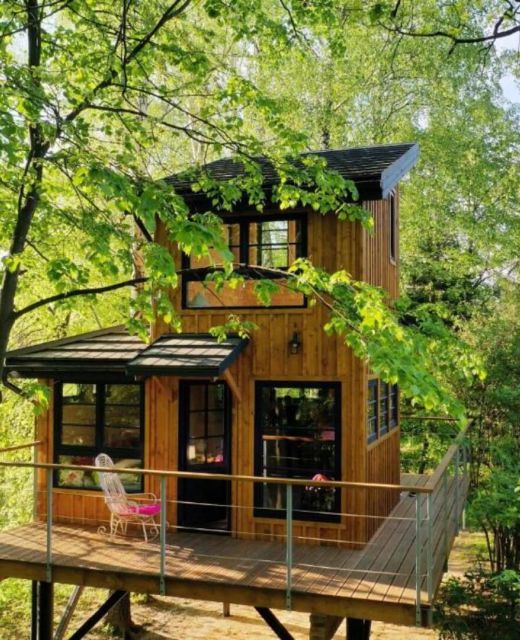 Domeki na drzewie Węgiełek Treehouse Kazimierz Dolny