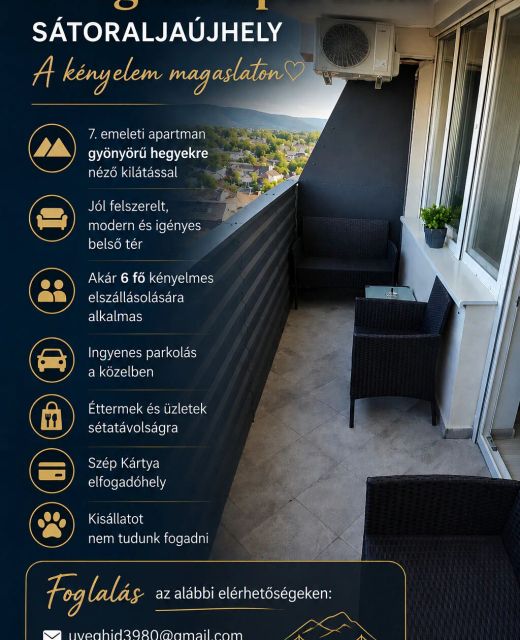 Üveghíd Apartman Sátoraljaújhely