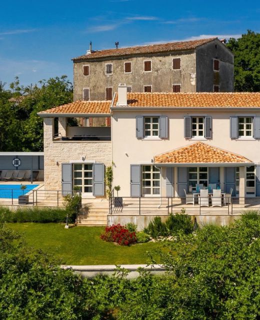 Villa Casa Katharina s bazenom i panoramskim pogledom Vizinada