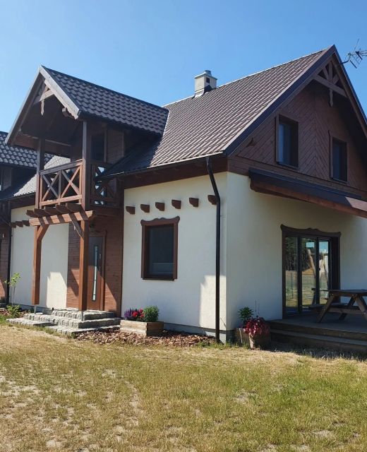 MILOCHÓWKA - dom drewniany bliźniak Wdzydze Tucholskie