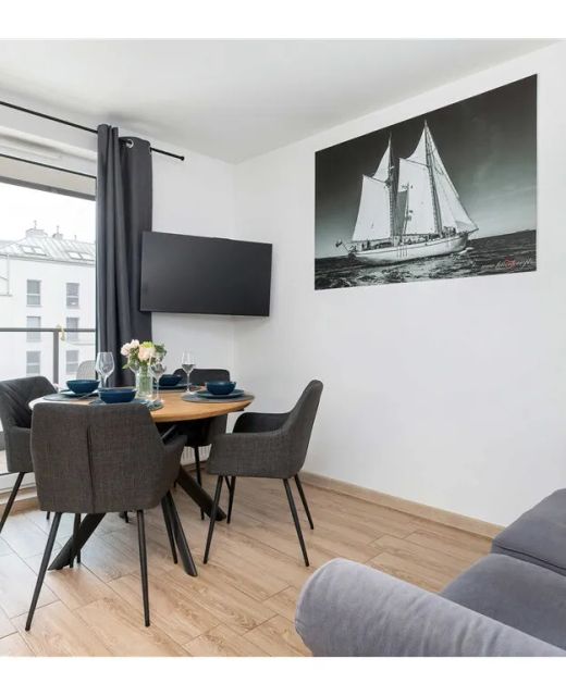 Św. Barbary 11 Gdańsk | Jasny Apartament | Balkon