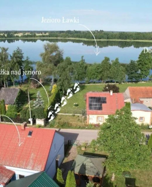 Domek całoroczny nad jeziorem u Agnieszki Ławki