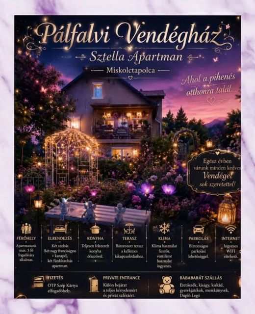Pálfalvi MSz  Sztella Apartman Miskolctapolca