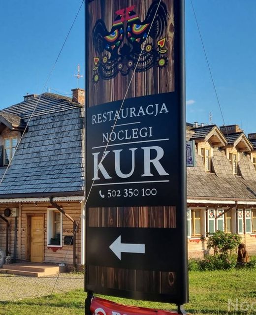 Hotelik-Resturacja "KUR" Myszyniec. Kurpie - Trasa na Mazury