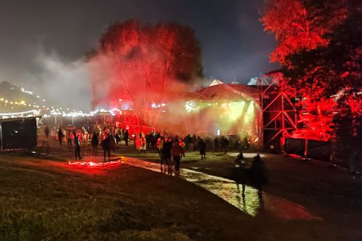 Deszczowy Płock w trakcie Audioriver 