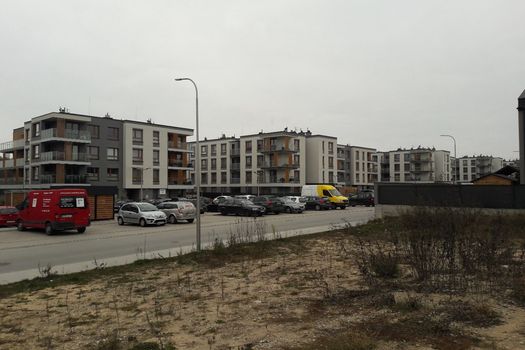Na zdjęciu nowowybudowane osiedle w m. Porosły gm. Choroszcz zasilane z sieci gazowej zrealizowanej z dofinansowaniem UE