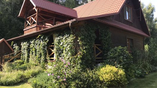 Domek Leśniczówka sauna, jeziorko Straszydle (1)