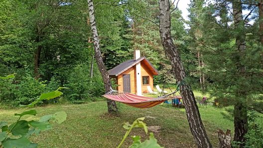 Survivalowa chata w lesie Bukowsko (1)