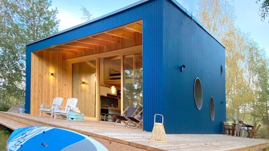 Lunette Lodge z sauną nad jeziorem (10 osób) Janówko (1)