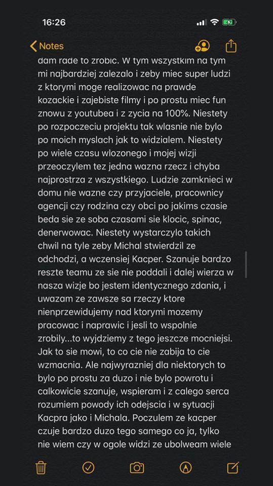 Zaplakany Kacper Blonsky Wyjasnia Powody Odejscia Z Teamu X Stuu Burton Odpowiada Czuje Sie Okropnie Wykorzystany Pudelek