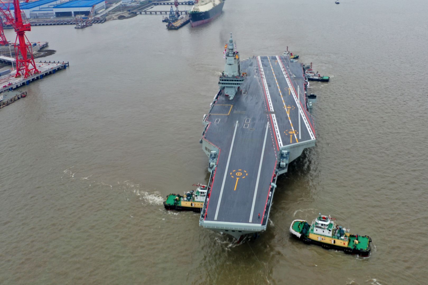 China's Latest Marvel. Fujian Aircraft Carrier Sets Sail With ...