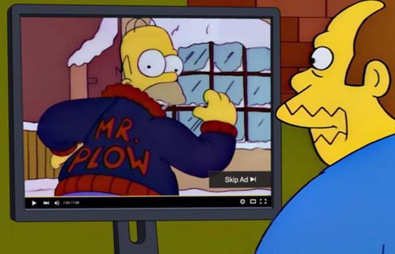 Homer Simpson w spocie YouTube’a rozwija biznes dzięki reklamom wideo