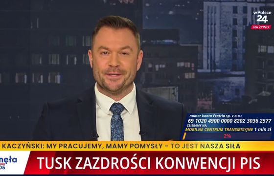 Telewizja wPolsce24 z nową zbiórką. Prosi widzów o kolejny milion