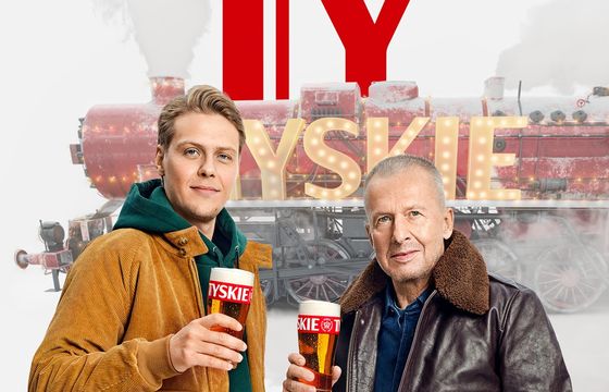 "Kolej przejść na Ty". Zimowy pociąg marki Tyskiego wróci na tory