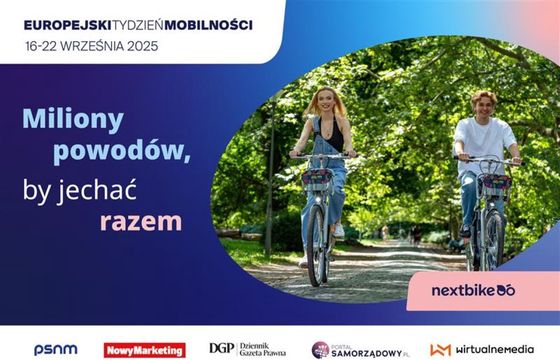 Nextbike wspiera Europejski Tydzień Mobilności 2025. "Miliony powodów, by jechać razem"
