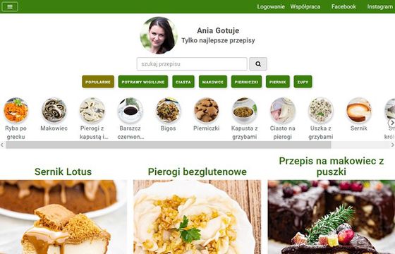 Tutaj szukamy przepisów. Blog na czele serwisów kulinarnych, mocno w górę Haps.pl