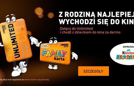 Program lojalnościowy Family Karta w Cinema City