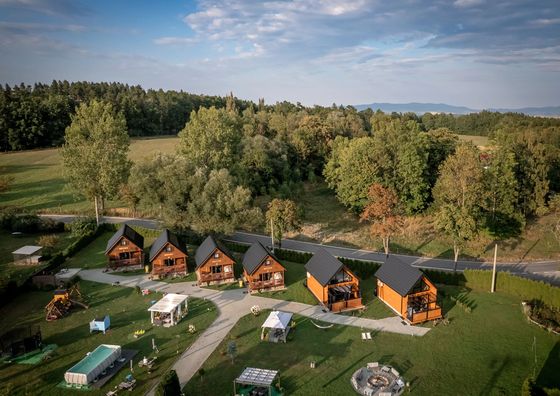 Domki Osada Widok na góry Polanica-Zdrój