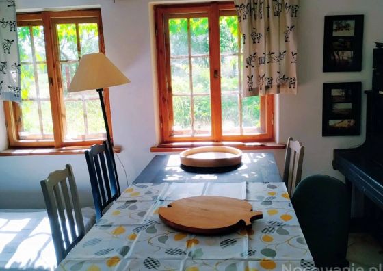 Mały Biały Domek wśród mazurskiej przyrody Mrągowo