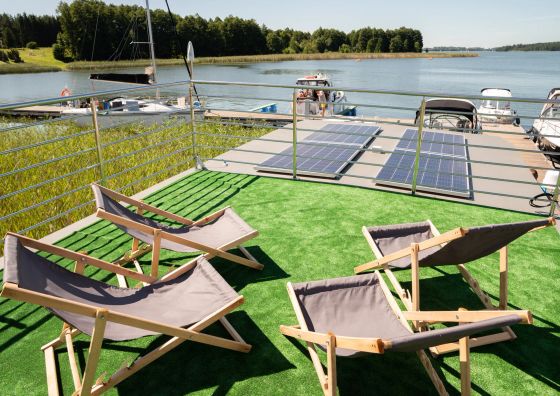 Domki na wodzie Topiko Czarter - Port przy hotelu Ognisty Ptak