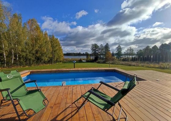 Domki nad jeziorem Sunia Żardeniki