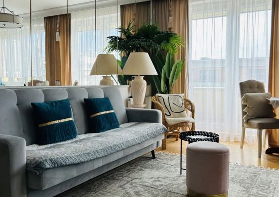 Unigue beige & gold apartment Kołobrzeg 