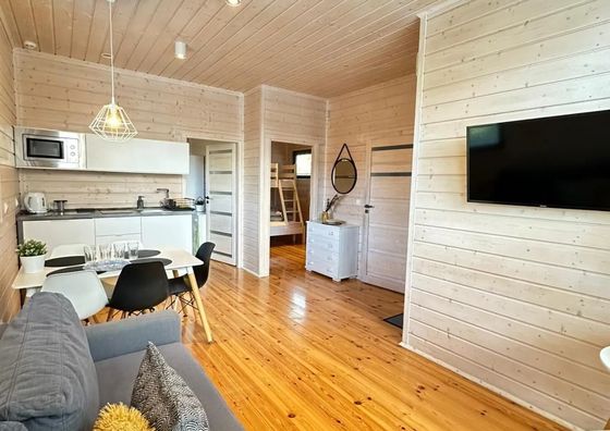 Domki Skandynawia z basenem Dąbki