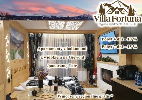 Villa Fortuna - Regionalne apartamenty & Sauna