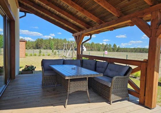 MILOCHÓWKA - dom drewniany bliźniak Wdzydze Tucholskie