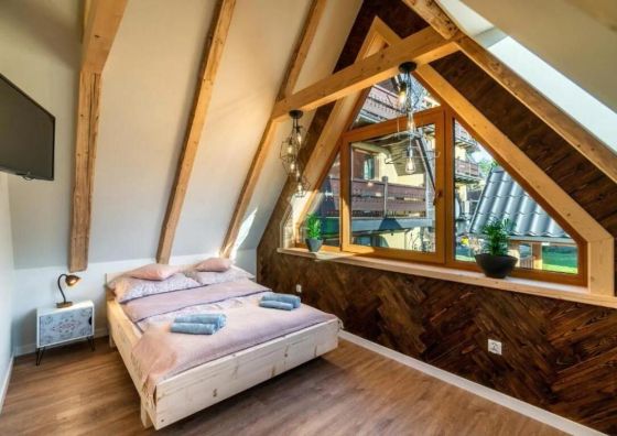 Domek w Ubocy z widokiem na Giewont Murzasichle