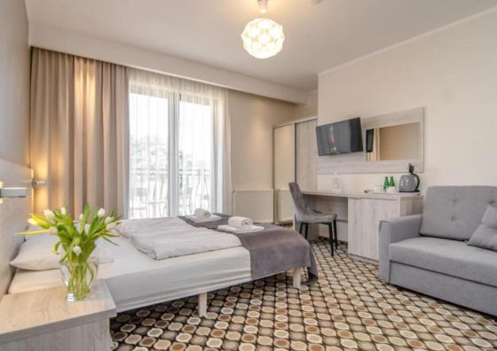 Marina Mielno Kompleks Wypoczynkowy z widokiem na jezioro