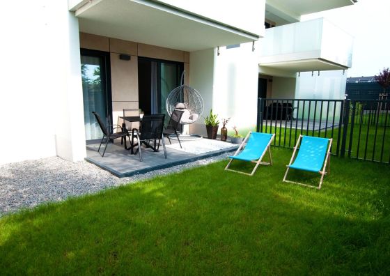 Apartament IKAR Rewal z własnym ogródkiem - przy plaży 
