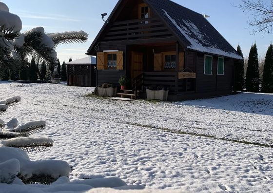 Leśny Zakątek Uroczysko -Domek Alpejski z balią 